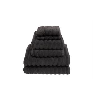 2 stk badehåndklær 70x140cm mørk grå